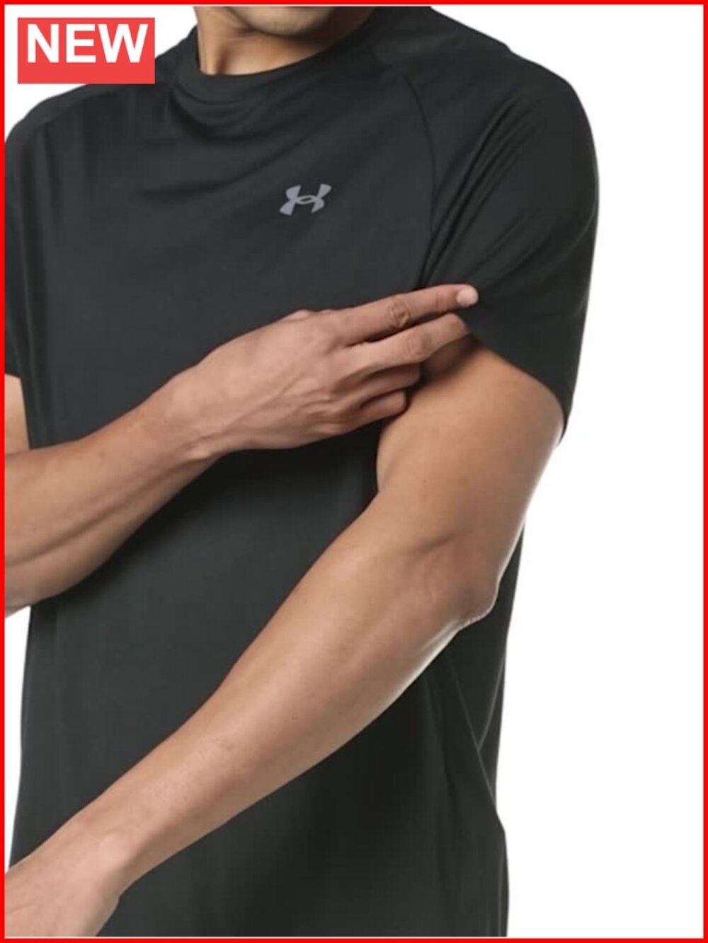Men's Quick-Dry Polyester Athletic T-Shirt Crew Neck Short Sleeve - Picture 6 of 6